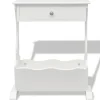 vidaXL Tijdschriftenrek Melrose wit