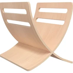 vidaXL Tijdschriftenrek vloermodel hout naturel