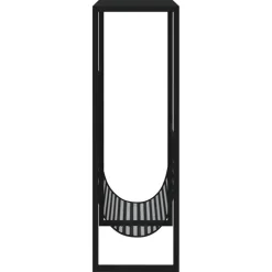 vidaXL Tijdschriftenrek 35x15x45 cm staal zwart