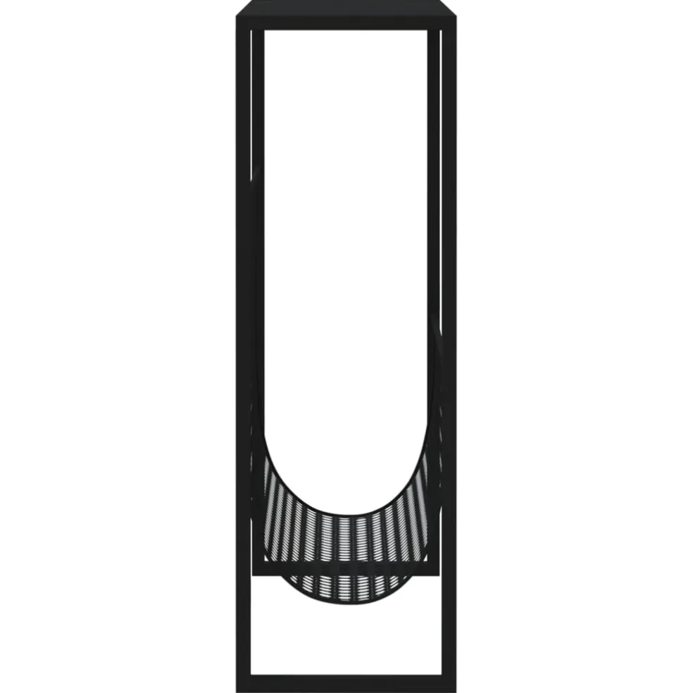 vidaXL Tijdschriftenrek 35x15x45 cm staal zwart