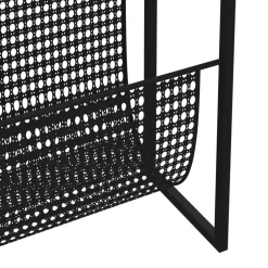 vidaXL Tijdschriftenrek 35x15x45 cm staal zwart