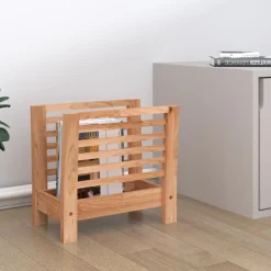 vidaXL Tijdschriftenrek 40x26,5x38,5 cm massief walnotenhout