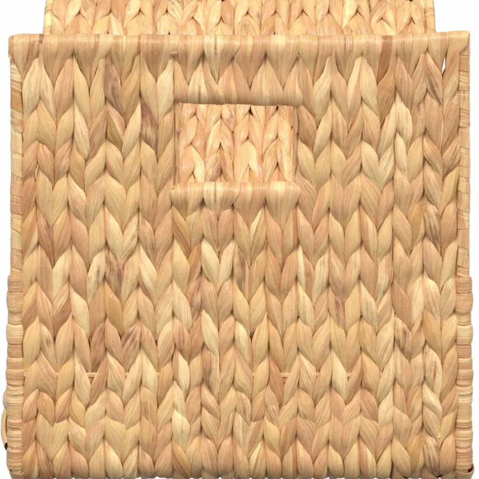 vidaXL Tijdschrifthouder 31x31x31 cm waterhyacint