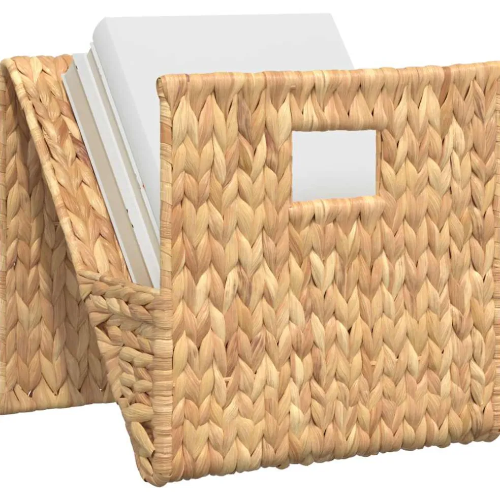 vidaXL Tijdschrifthouder 31x31x31 cm waterhyacint