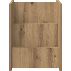 vidaXL Tijdschrift Rek Artisan Eiken 35 x 35 x 45 cm Bewerkt hout