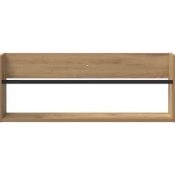vidaXL Tijdschrift Rek Artisan Eiken 80 x 12 x 30 cm Bewerkt hout
