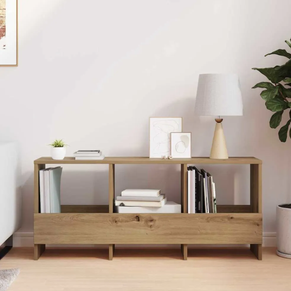 vidaXL Tijdschrift Rek Artisan Eiken 102 x 30 x 45 cm