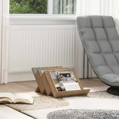 vidaXL Tijdschrift Rek Artisan Eiken 53 x 40 x 28,5 cm Bewerkt hout