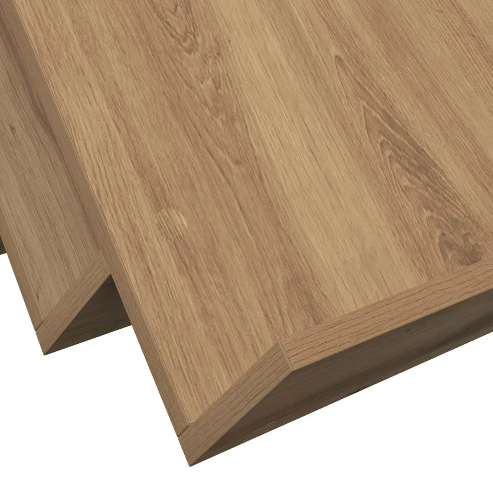 vidaXL Tijdschrift Rek Artisan Eiken 53 x 40 x 28,5 cm Bewerkt hout