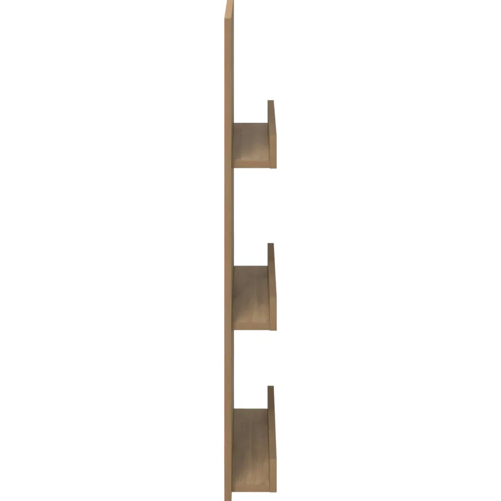 vidaXL Tijdschrift Rek Artisan Eiken 51 x 11 x 102 cm Bewerkt hout