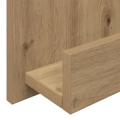 vidaXL Tijdschrift Rek Artisan Eiken 51 x 11 x 102 cm Bewerkt hout