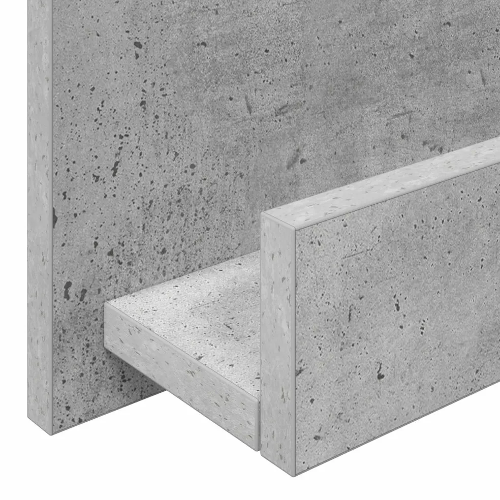 vidaXL Tijdschrift Rek Beton Grijs 102 x 30 x 45 cm