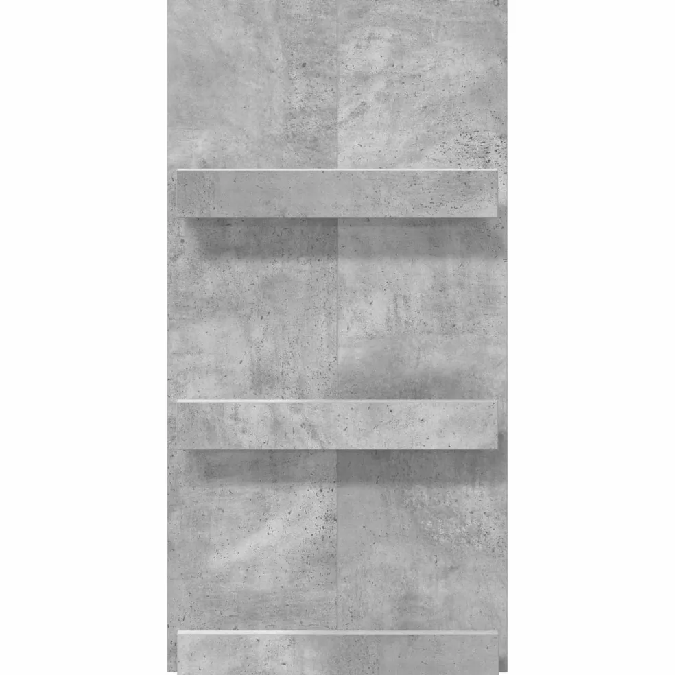 vidaXL Tijdschrift Rek Beton Grijs 102 x 30 x 45 cm