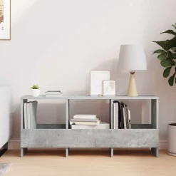 vidaXL Tijdschrift Rek Beton Grijs 102 x 30 x 45 cm