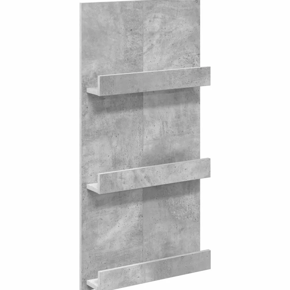 vidaXL Tijdschrift Rek Beton Grijs 102 x 30 x 45 cm