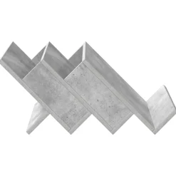 vidaXL Tijdschrift Rek Concerte Grijs 53 x 40 x 28,5 cm Bewerkt hout