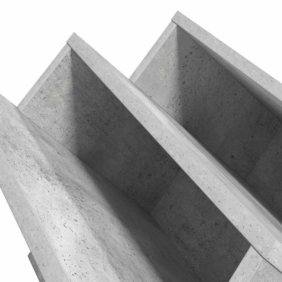 vidaXL Tijdschrift Rek Concerte Grijs 53 x 40 x 28,5 cm Bewerkt hout