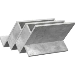 vidaXL Tijdschrift Rek Concerte Grijs 53 x 40 x 28,5 cm Bewerkt hout