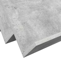 vidaXL Tijdschrift Rek Concerte Grijs 53 x 40 x 28,5 cm Bewerkt hout