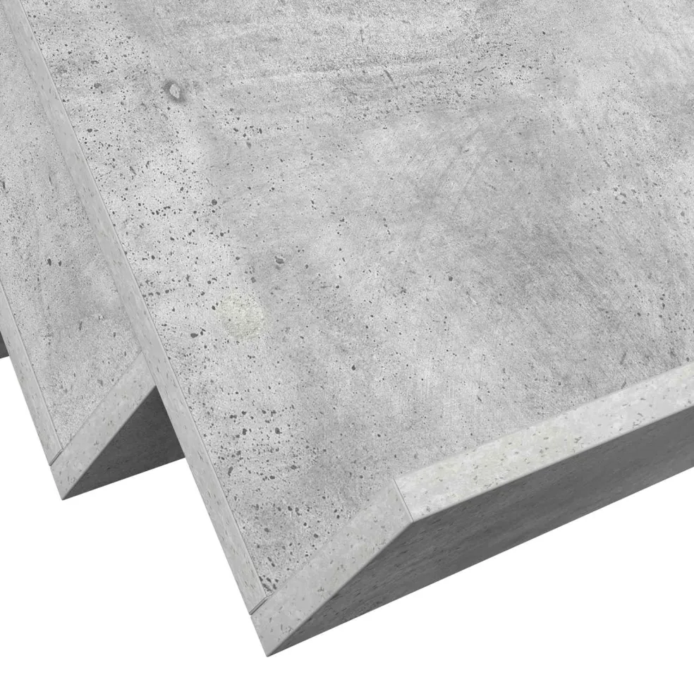 vidaXL Tijdschrift Rek Concerte Grijs 53 x 40 x 28,5 cm Bewerkt hout