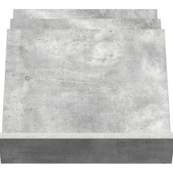 vidaXL Tijdschrift Rek Concerte Grijs 53 x 40 x 28,5 cm Bewerkt hout