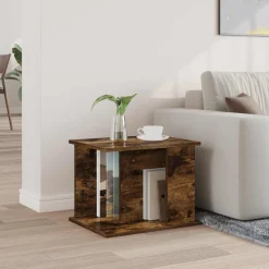 vidaXL Tijdschrift Rek Gerookt eiken 35 x 35 x 45 cm Bewerkt hout