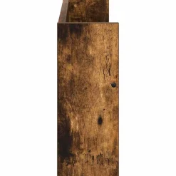vidaXL Tijdschrift Rek Gerookt eiken 60 x 12 x 30 cm Bewerkt hout