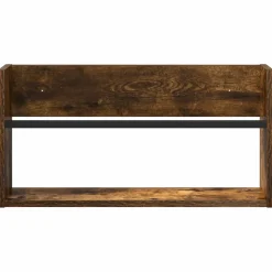vidaXL Tijdschrift Rek Gerookt eiken 60 x 12 x 30 cm Bewerkt hout