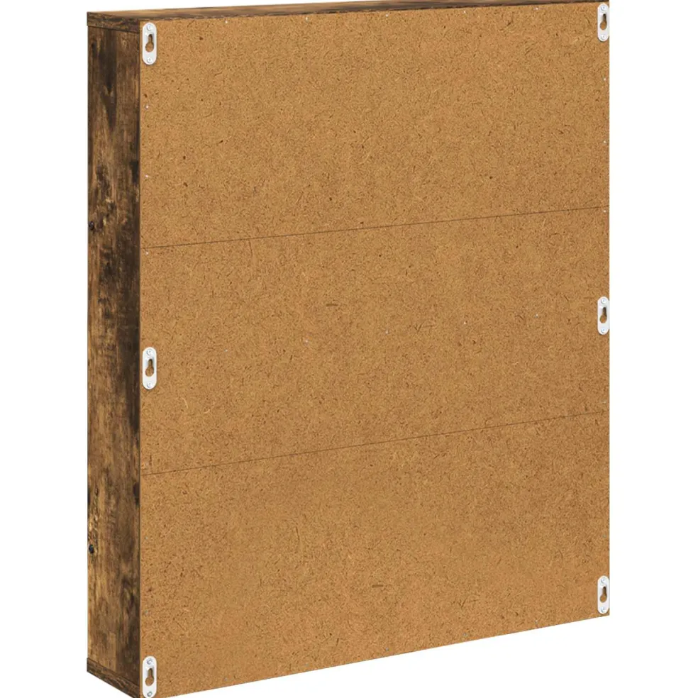 vidaXL Tijdschrift Rek Gerookt eiken 60 x 12 x 70 cm Bewerkt hout