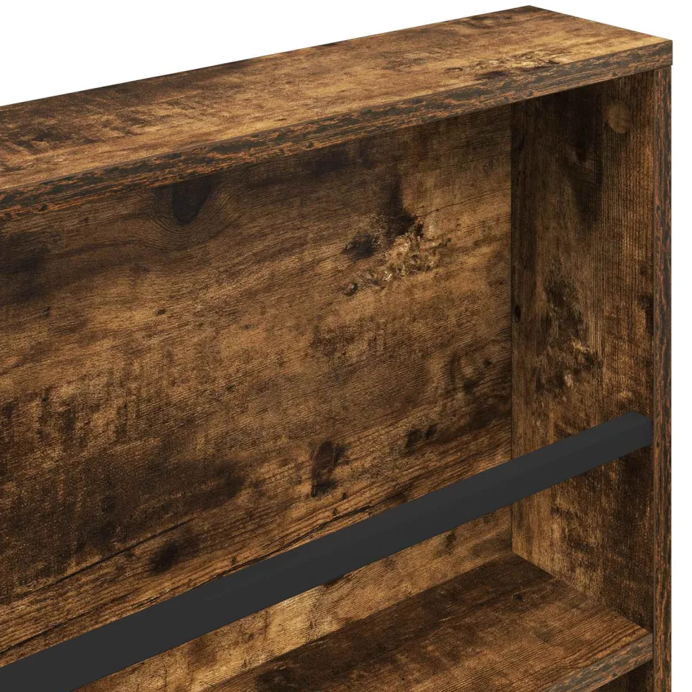 vidaXL Tijdschrift Rek Gerookt eiken 60 x 12 x 70 cm Bewerkt hout