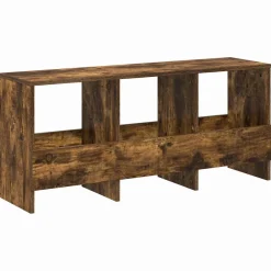 vidaXL Tijdschrift Rek Gerookt eiken 102 x 30 x 45 cm