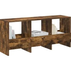 vidaXL Tijdschrift Rek Gerookt eiken 102 x 30 x 45 cm