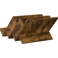 vidaXL Tijdschrift Rek Gerookt eiken 53 x 40 x 28,5 cm Bewerkt hout