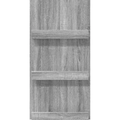 vidaXL Tijdschrift Rek Grijs Sonoma 51 x 11 x 102 cm Bewerkt hout
