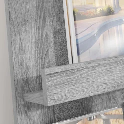 vidaXL Tijdschrift Rek Grijs Sonoma 51 x 11 x 102 cm Bewerkt hout