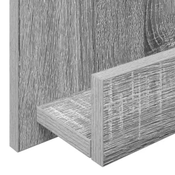 vidaXL Tijdschrift Rek Grijs Sonoma 51 x 11 x 102 cm Bewerkt hout