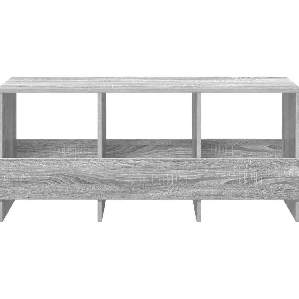 vidaXL Tijdschrift Rek Grijs Sonoma 102 x 30 x 45 cm