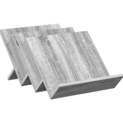 vidaXL Tijdschrift Rek Grijs Sonoma 53 x 40 x 28,5 cm Bewerkt hout