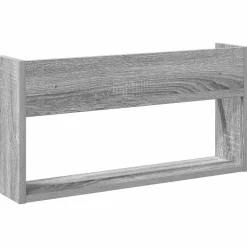 vidaXL Tijdschrift Rek Grijs Sonoma 60 x 12 x 30 cm Bewerkt hout
