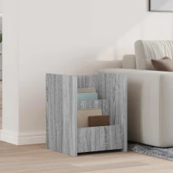 vidaXL Tijdschrift Rek Grijs Sonoma 35 x 35 x 45 cm Bewerkt hout