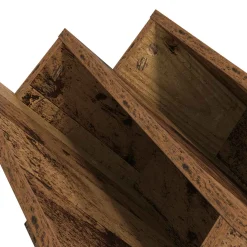 vidaXL Tijdschrift Rek Oudhout 53 x 40 x 28,5 cm Bewerkt hout