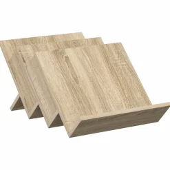 vidaXL Tijdschrift Rek Sonoma Eiken 53 x 40 x 28,5 cm Bewerkt hout