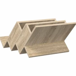 vidaXL Tijdschrift Rek Sonoma Eiken 53 x 40 x 28,5 cm Bewerkt hout