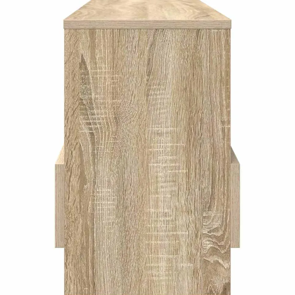 vidaXL Tijdschrift Rek Sonoma Eiken 102 x 30 x 45 cm