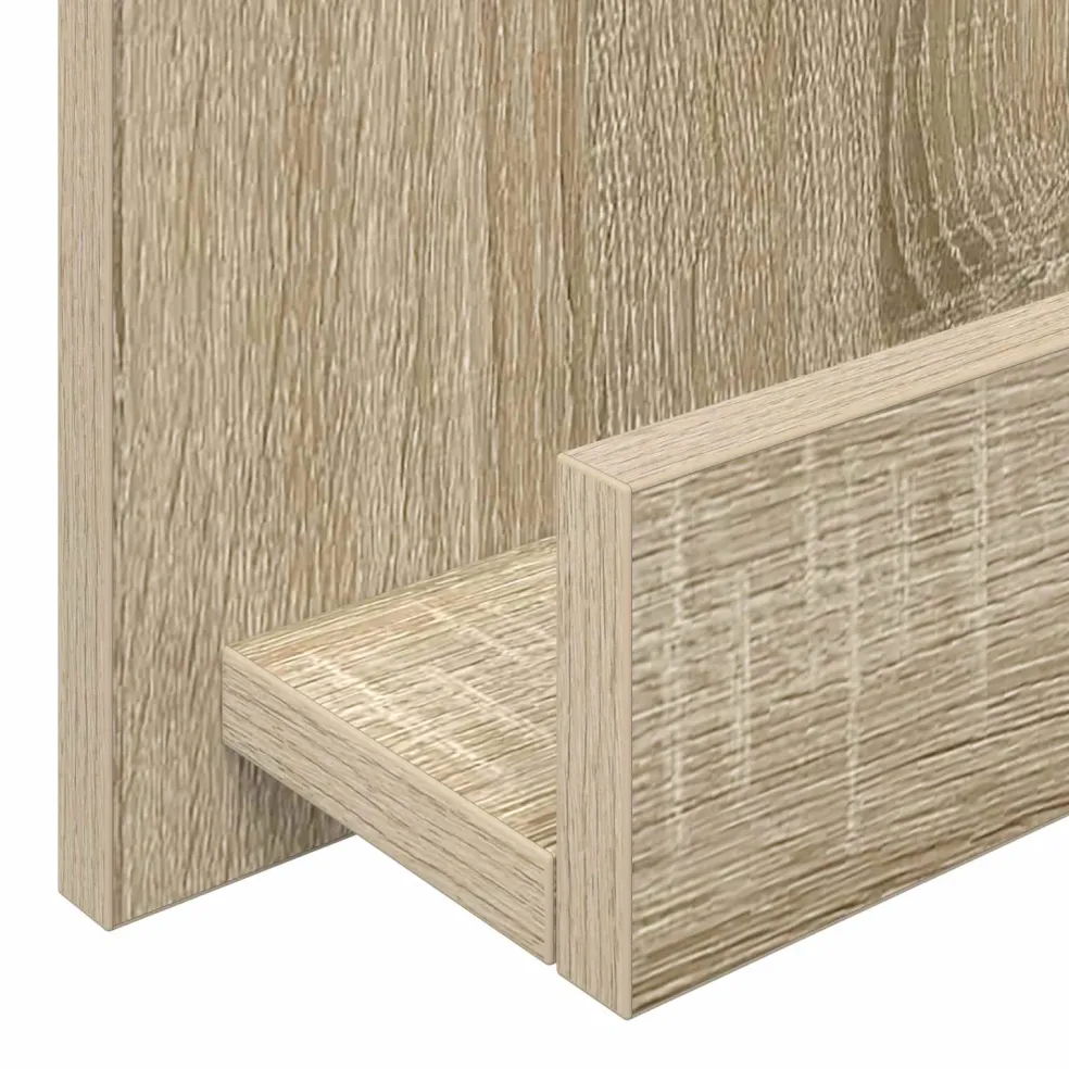 vidaXL Tijdschrift Rek Sonoma Eiken 51 x 11 x 102 cm Bewerkt hout
