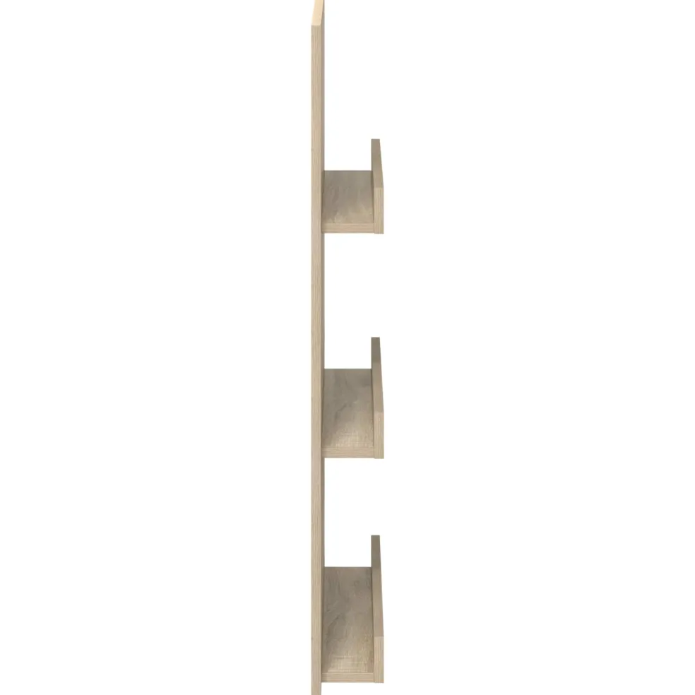 vidaXL Tijdschrift Rek Sonoma Eiken 51 x 11 x 102 cm Bewerkt hout