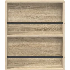 vidaXL Tijdschrift Rek Sonoma Eiken 60 x 12 x 70 cm Bewerkt hout