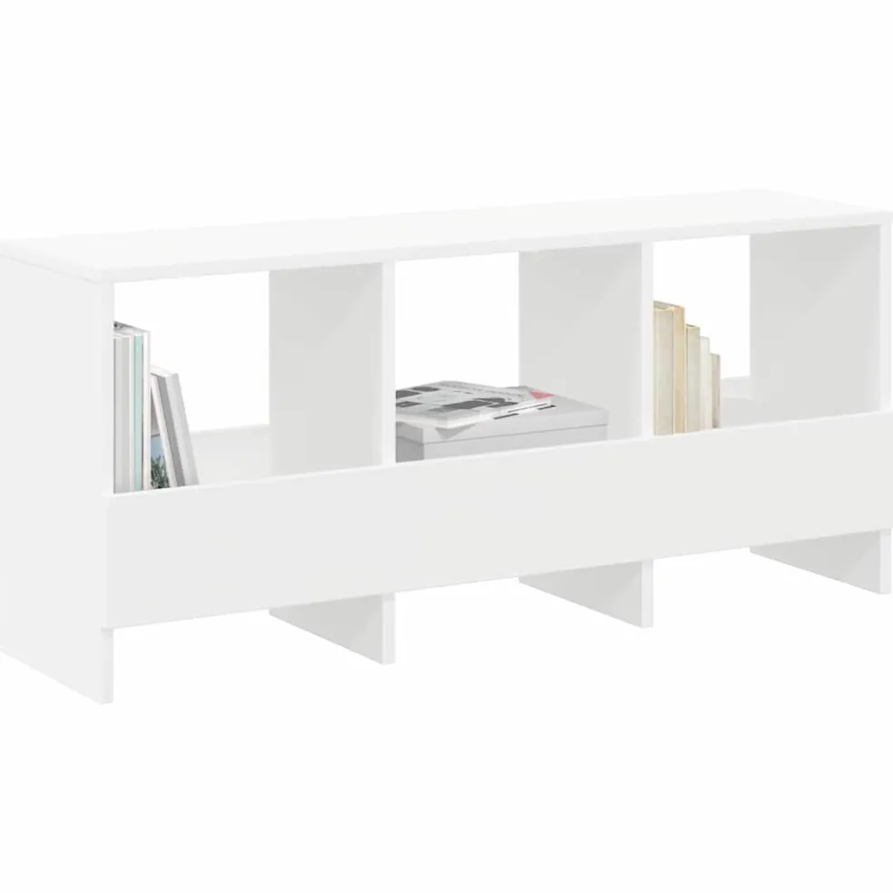vidaXL Tijdschrift Rek Wit 102 x 30 x 45 cm