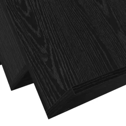 vidaXL Tijdschrift Rek Zwart Eiken 53 x 40 x 28,5 cm Bewerkt hout