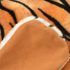 vidaXL Tijgervloerkleed pluche 144 cm bruin